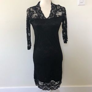 Black Lace Dress Medium